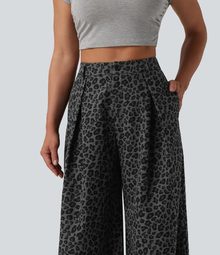 Pantalón Milano  - Casual de tiro medio y pierna ancha