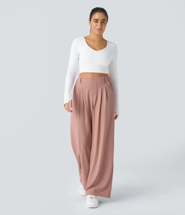 Pantalón Roma - Pierna ancha y cintura alta