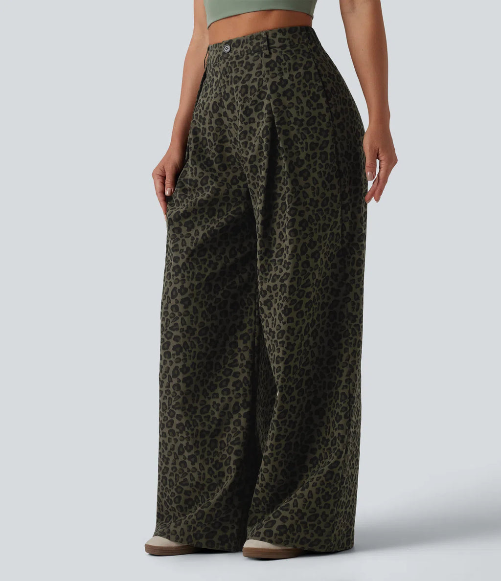 Pantalón Milano  - Casual de tiro medio y pierna ancha