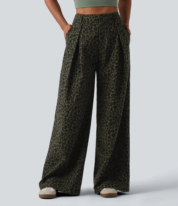Pantalón Milano  - Casual de tiro medio y pierna ancha