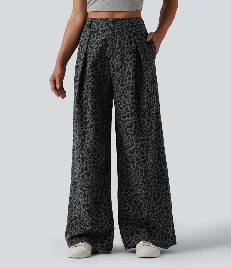 Pantalón Milano  - Casual de tiro medio y pierna ancha
